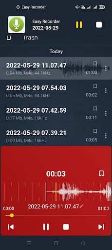 Easy Recorder Screen 2