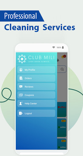 Android application Clubmili screenshort