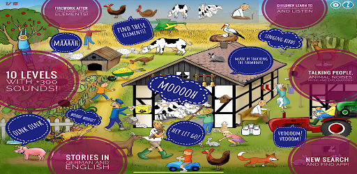 Find hidden objects with sound - Wimmelbook Sounds