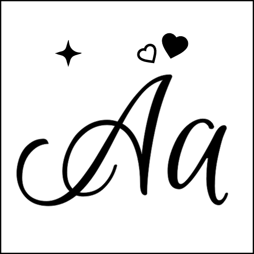 Fonts app keyboard logo