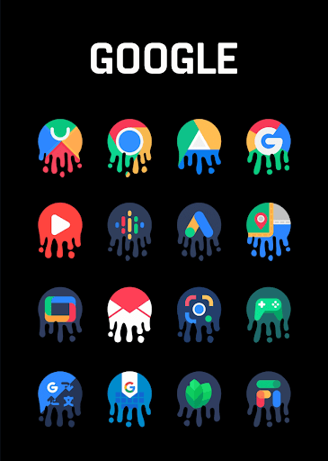 Android application Squid - Icon Pack screenshort