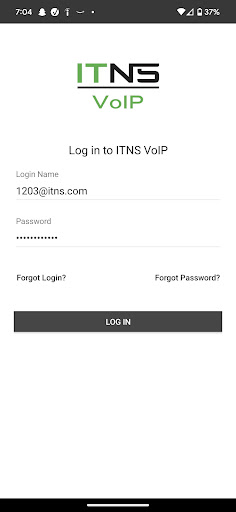 Android application ITNS VoIP screenshort