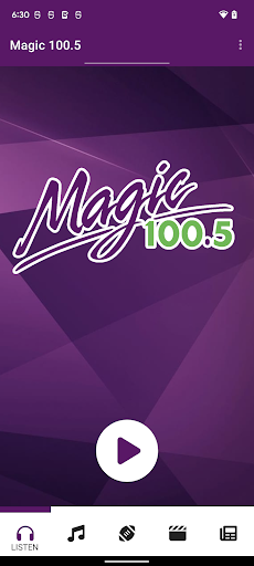 Android application Magic 100.5 screenshort