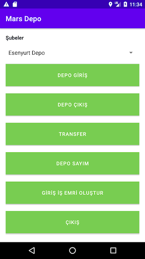 Android application Mars Depo screenshort