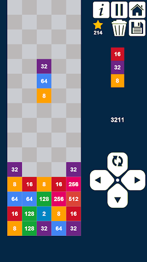 Télécharger Colonnes 2048: déposer et fusionner des nombres APK MOD (Astuce) screenshots 2
