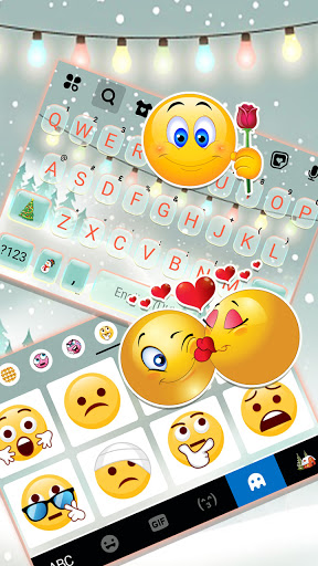 Christmas Lights Keyboard Back Screen 3