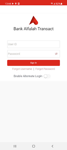 Android application Alfalah Transact Plus screenshort