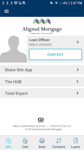 Screenshot of Aligned Mortgage