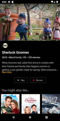 Screenshot of Comporium Stream TV