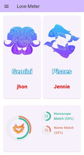 Android application Love & Astrology screenshort