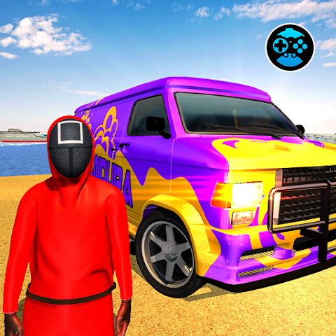 456 Squid Car Driving Games 3Dのおすすめ画像1