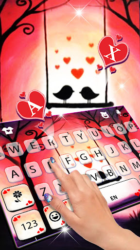 Love Birds Couple Keyboard Bac Screen 2