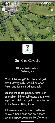Golf Pleasure & Taste Card Screen 2