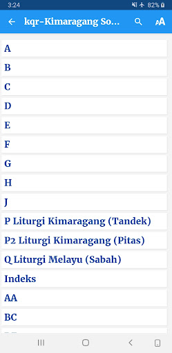 Android application Kimaragang Songs screenshort