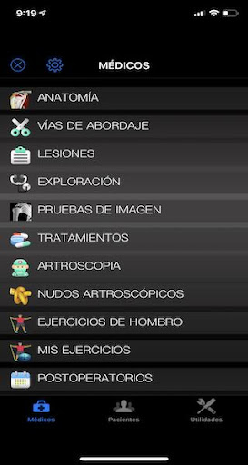 Android application Hombro screenshort