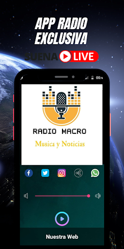 Android application Macro Radio screenshort