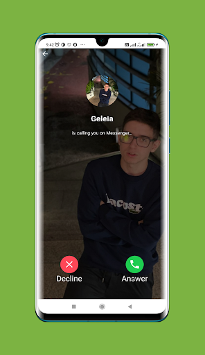 Android application Geleia Fake Call screenshort