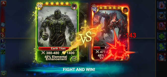 Blood of Titans: Quest & Battle Fantasy ccg  APK screenshots 2