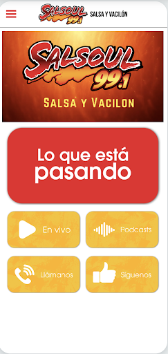 Android application Salsoul screenshort