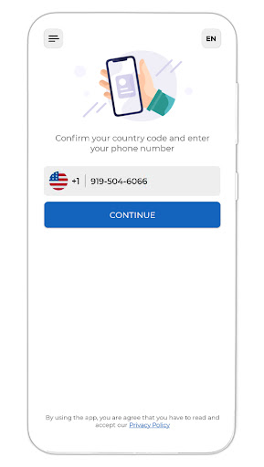 Android application Delete Account(For Tele) screenshort