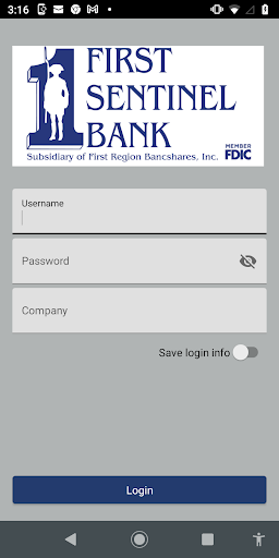Android application First Sentinel Commercial mRDC screenshort