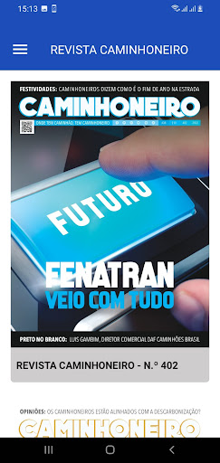 Revista Caminhoneiro Screen 2