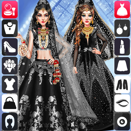 Wedding Dress up Bridal Makeup logo