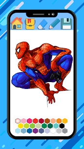 Spider super hero coloring man Mod Apk Unlimited Money 2