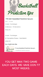 Basketball Prediction tips pro