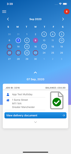 BCN Driver App Pro Screen 2