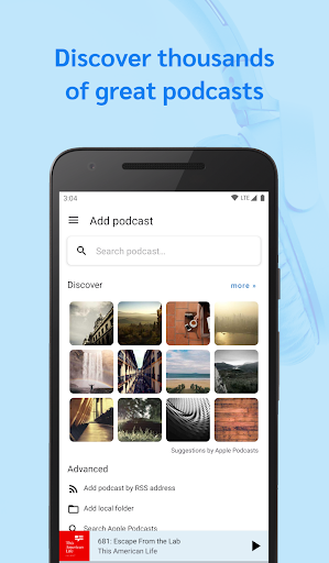 Screenshot of AntennaPod