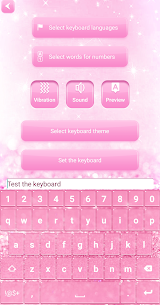Pink Glitter Keyboard For PC installation