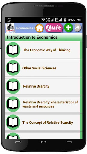 Android application Economics Courses screenshort
