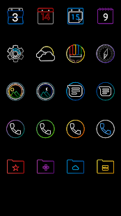 Amoled Lines Icon Pack Captura de tela