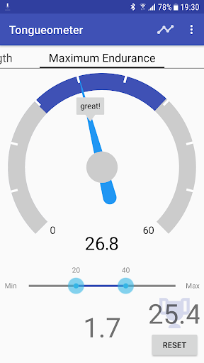 Android application Tongueometer screenshort