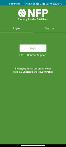 Android application Rhodes Williams Insurance screenshort
