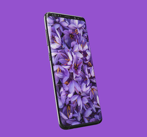 Android application Purple Flower Wallpapers screenshort