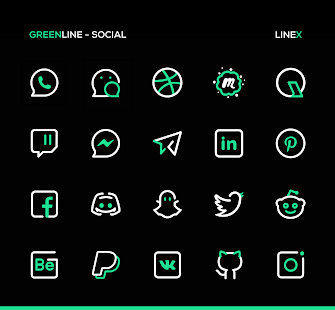 GreenLine Icon Pack : LineX Screenshot