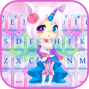 Cuteness Unicorn Fairy Keyboard Theme