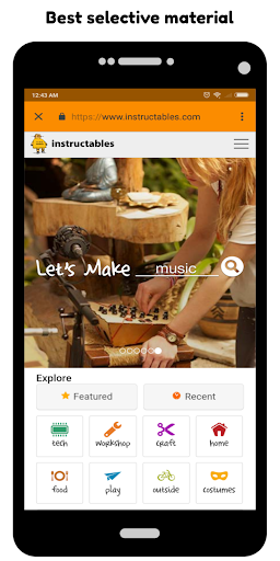 Android application WiseUp : explore learning screenshort