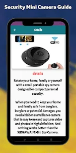 Security Mini Camera Guide