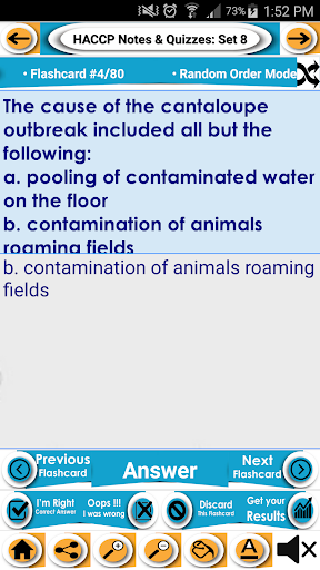 HACCP Exam Review Notes & Quiz Screen 3
