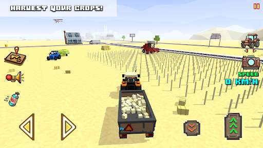 Blocky Farm Racing & Simulator - เกมขับรถ