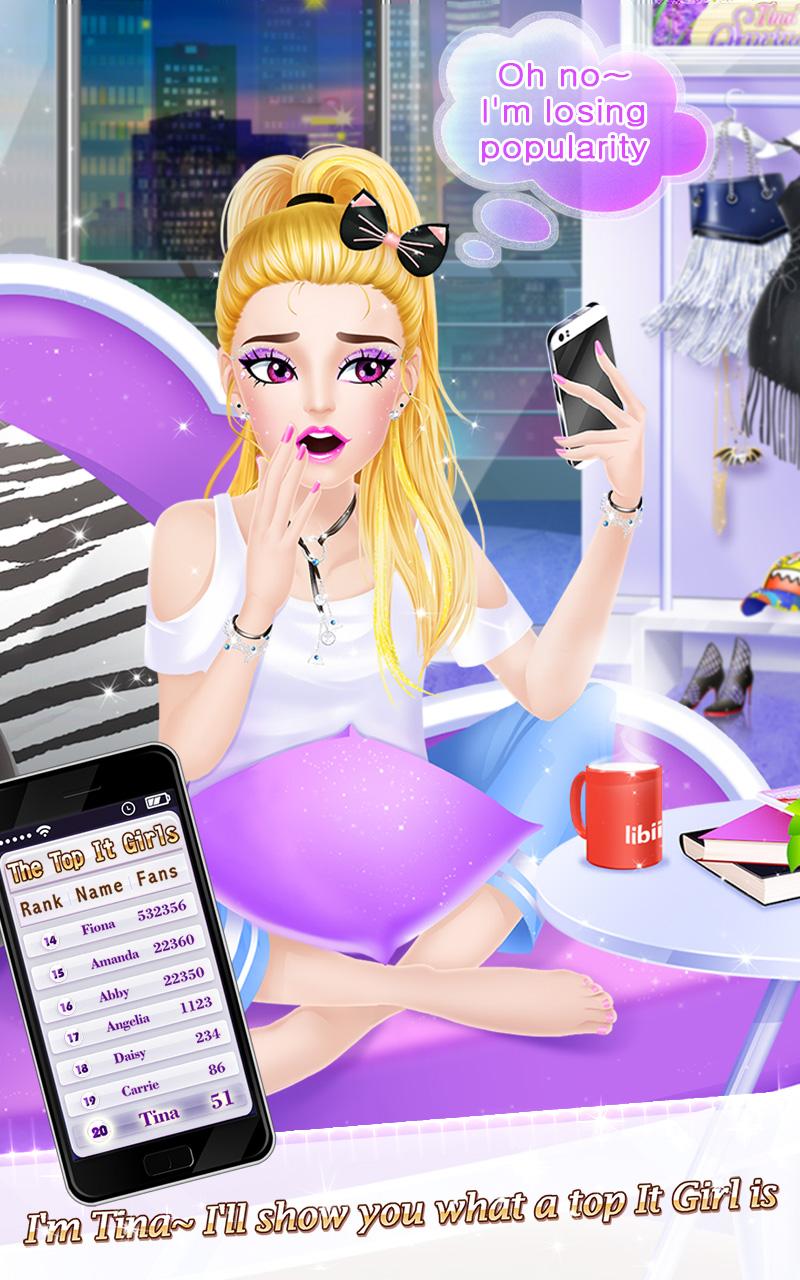 Android application It Girl - Fashion Celebrity & Dress Up Game screenshort