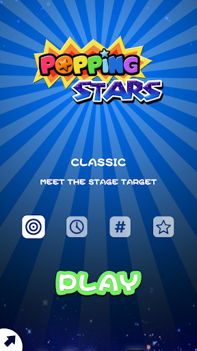 Android application Popping Stars Game screenshort