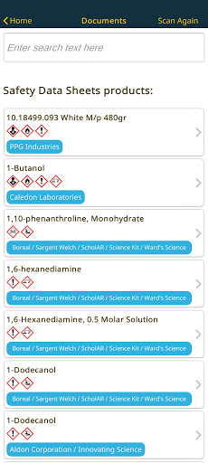 US SDS Screen 3