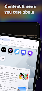 Opera browser with AI スクリーンショット