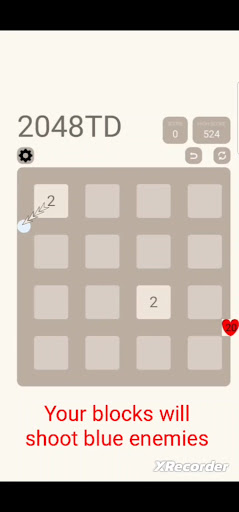 Android application 2048TD screenshort