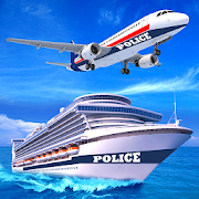 US Police Cruise Ship Car Truck Plane Transporter  Icon