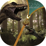 Dinosaur Zipper Lock Screen icon